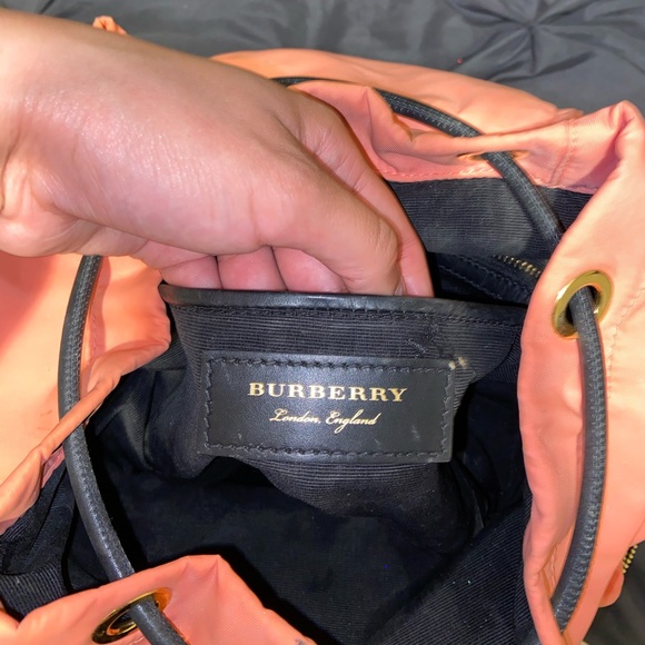 Burberry Coral Pink Medium Rucksack - Picture 3 of 8